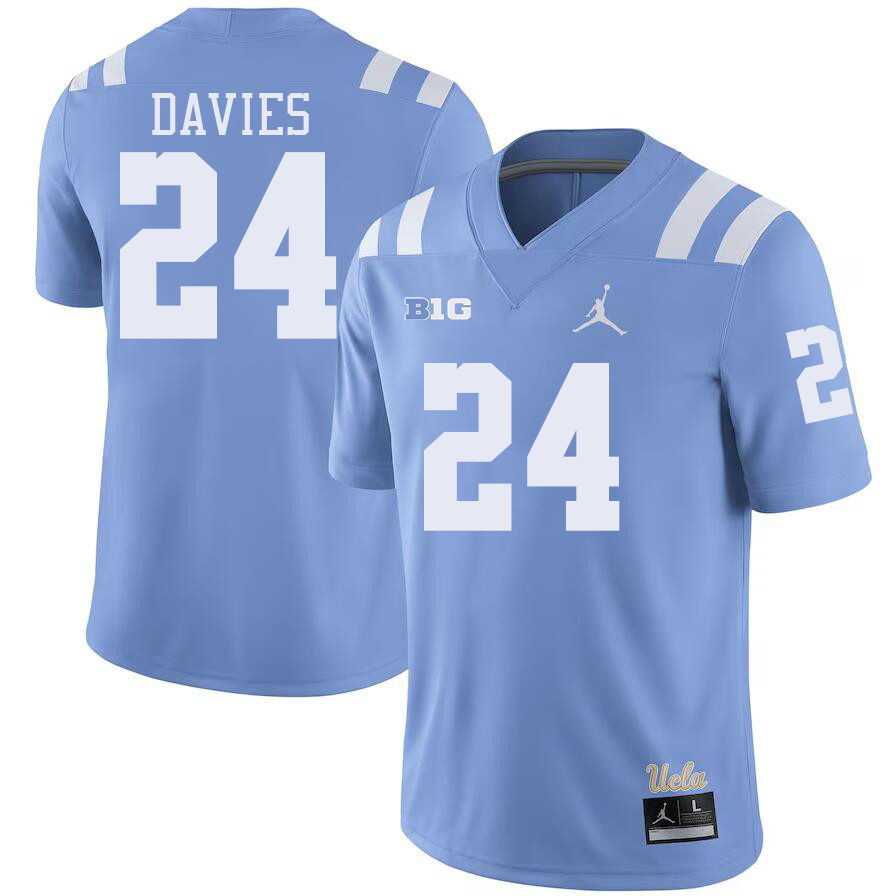 UCLA Bruins #24 Jaylin Davies Big 10 Conference College Football Jerseys Stitched Sale-Power Blue